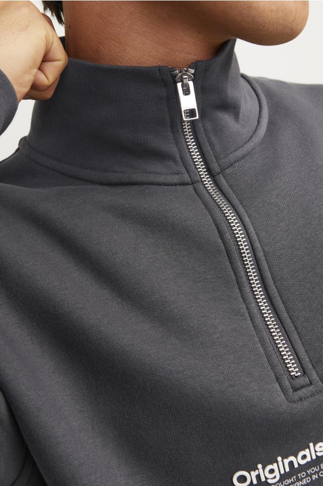 JORVESTERBRO SWEAT QUARTER ZIP HN N 12241777 IRON GATE